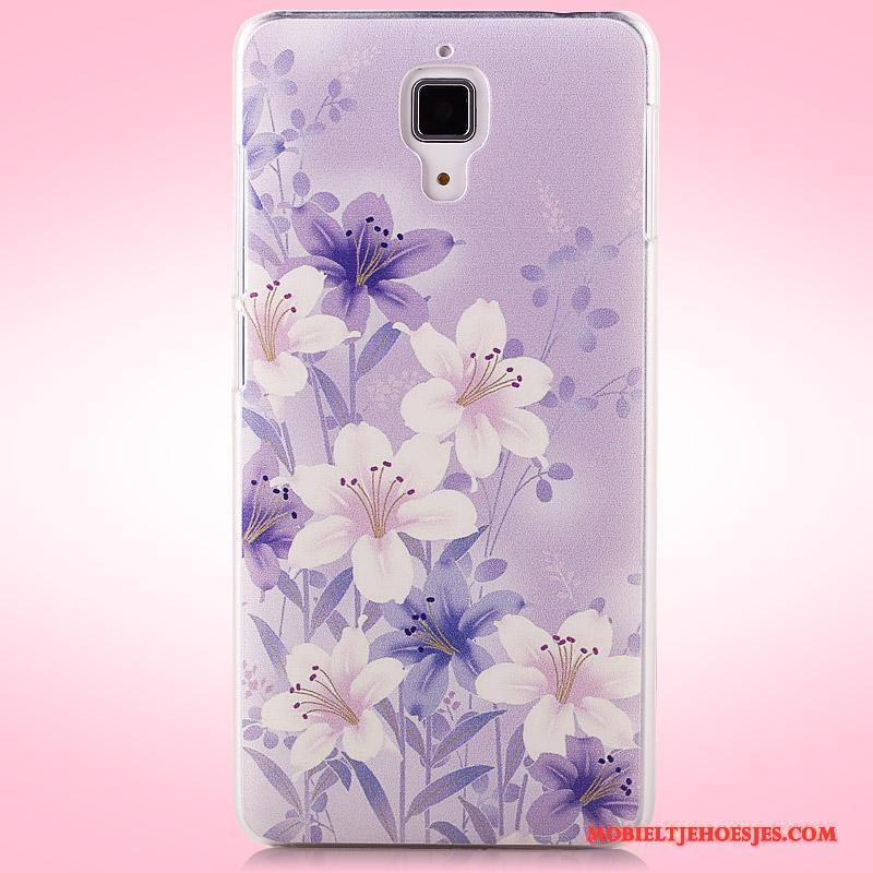 Mi 4 Hard Mini Hoes Hoesje Telefoon Mobiele Telefoon Purper