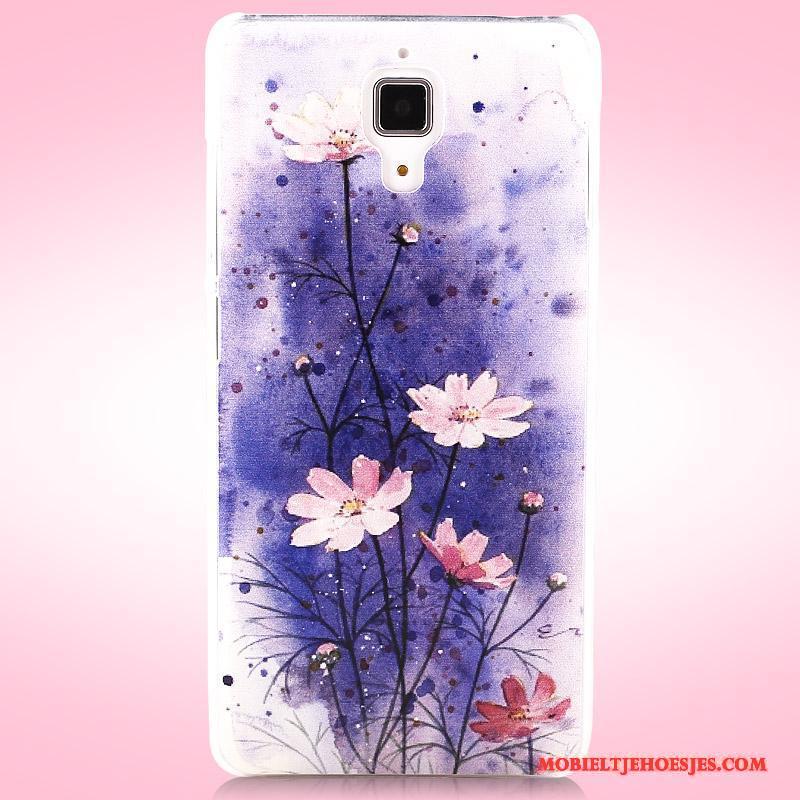 Mi 4 Hard Mini Hoes Hoesje Telefoon Mobiele Telefoon Purper