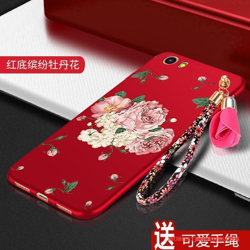 Mi 5 Bescherming Rood Anti-fall Mini Hanger Hoesje Telefoon