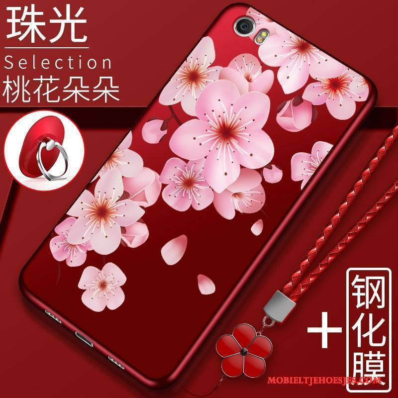 Mi 5 Hoesje Rood Mini Dun Siliconen Zacht Telefoon