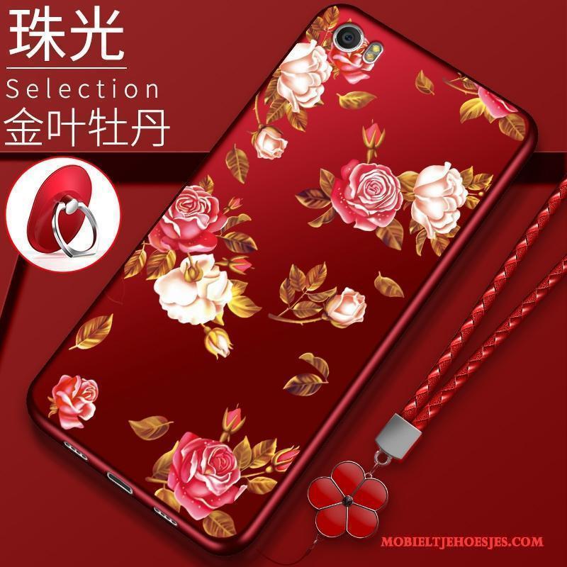 Mi 5 Hoesje Rood Mini Dun Siliconen Zacht Telefoon