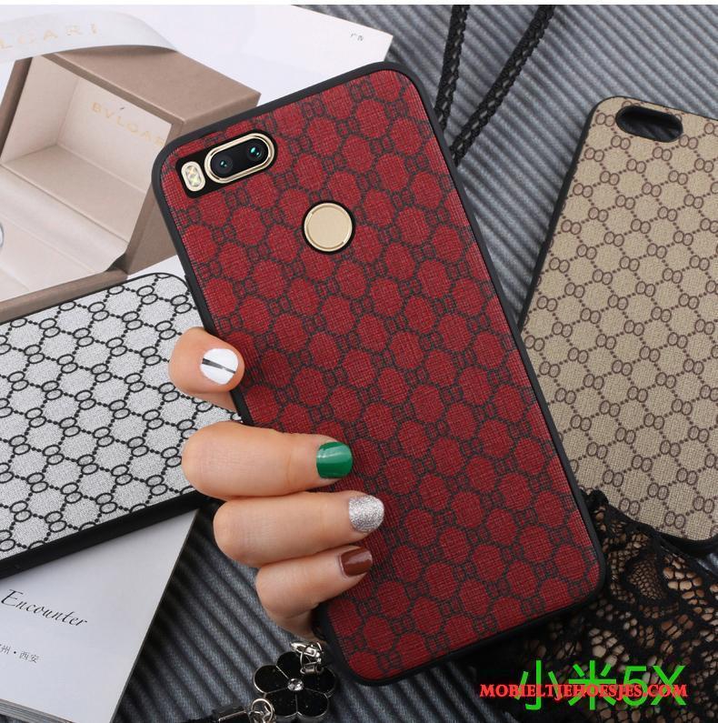 Mi 5x All Inclusive Siliconen Bescherming Khaki Hoesje Telefoon Mini Rood