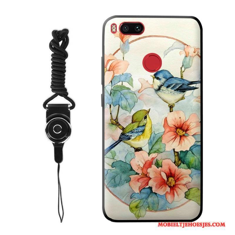 Mi 5x Hanger Bloemen Hoes Siliconen Mini Hoesje Telefoon Trend