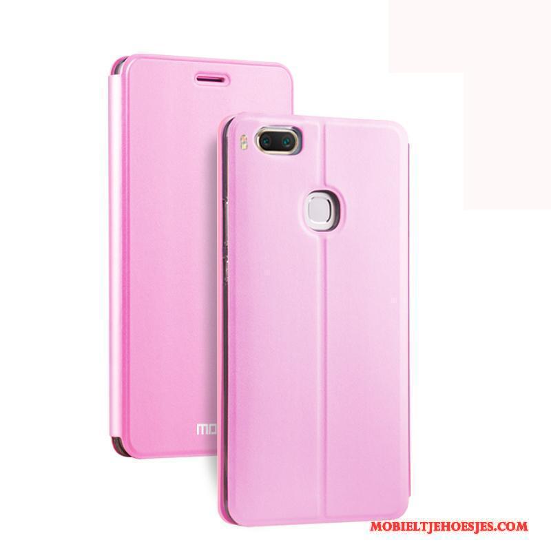 Mi 5x Hoesje Folio Anti-fall Bescherming All Inclusive Persoonlijk Leren Etui Roze