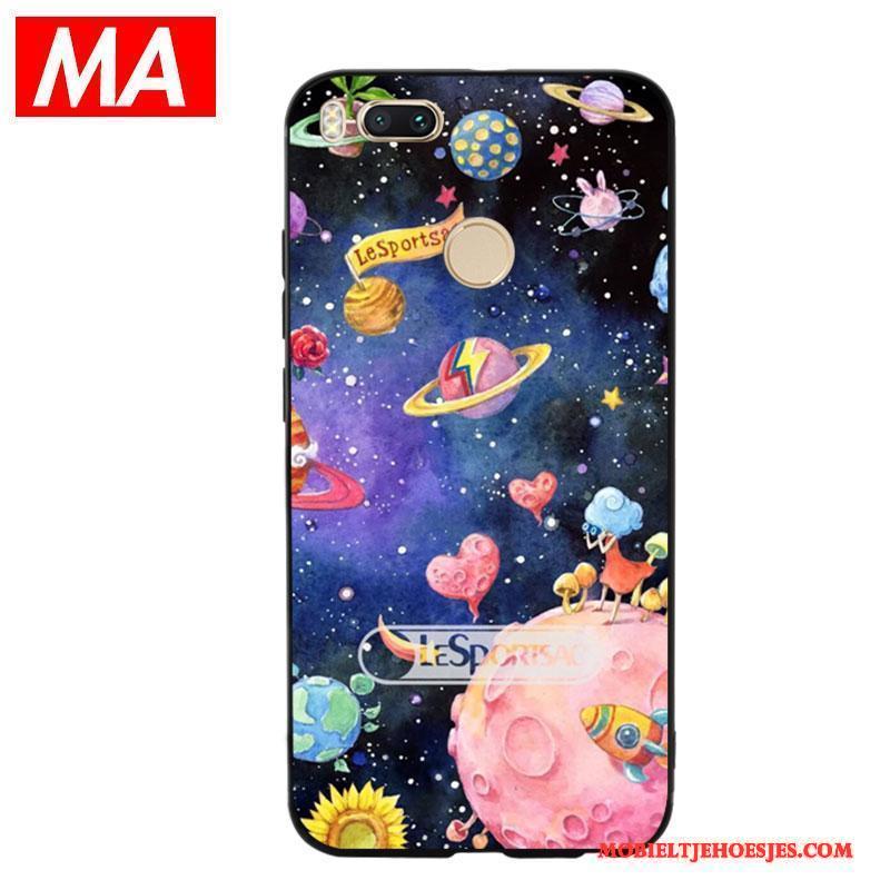 Mi 5x Hoesje Persoonlijk Mode All Inclusive Abstract Purper Bescherming Siliconen