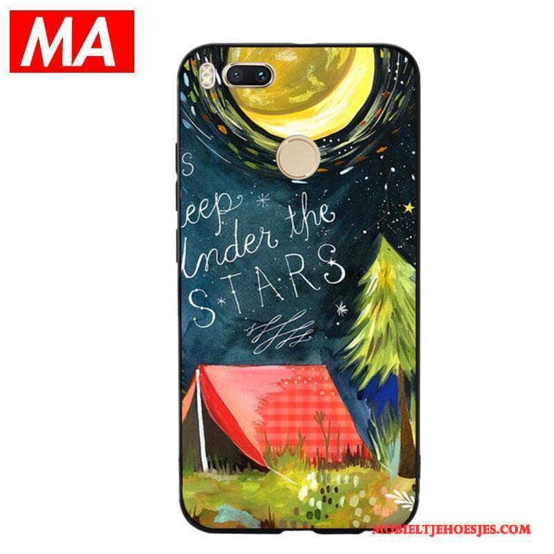 Mi 5x Hoesje Persoonlijk Mode All Inclusive Abstract Purper Bescherming Siliconen