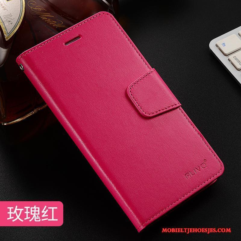 Mi 5x Roze Anti-fall Mini Zacht Siliconen Hoesje Leren Etui