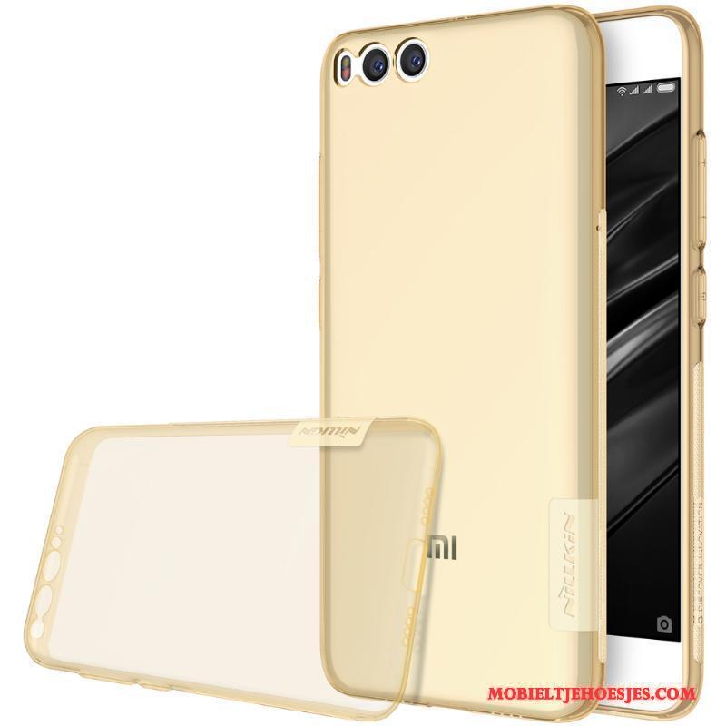 Mi 6 All Inclusive Hoesje Goud Siliconen Mobiele Telefoon Mini Grijs