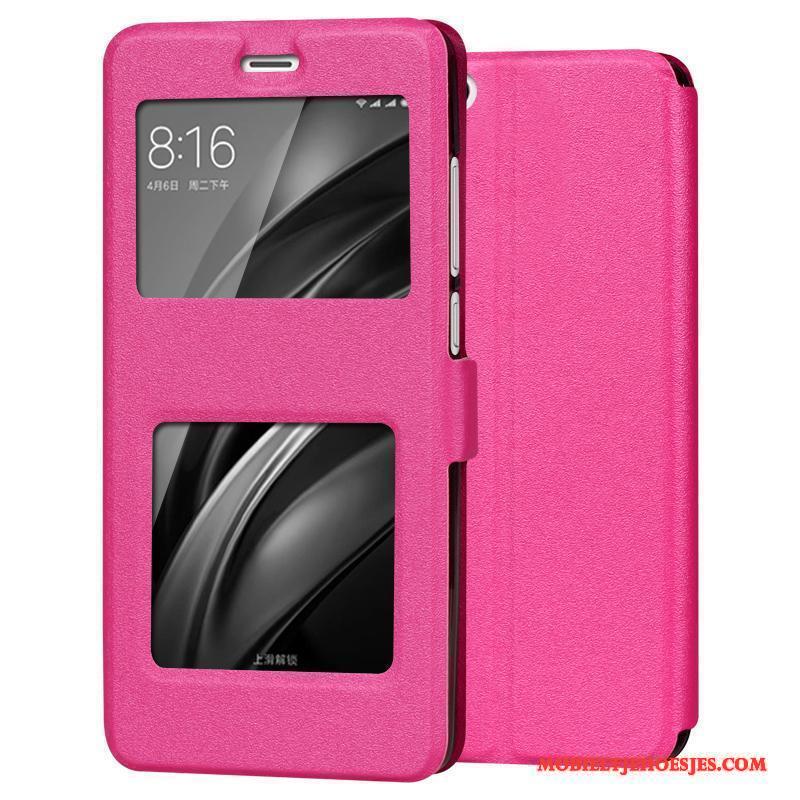 Mi 6 Clamshell Anti-fall Hoesje Telefoon All Inclusive Siliconen Rood Zacht