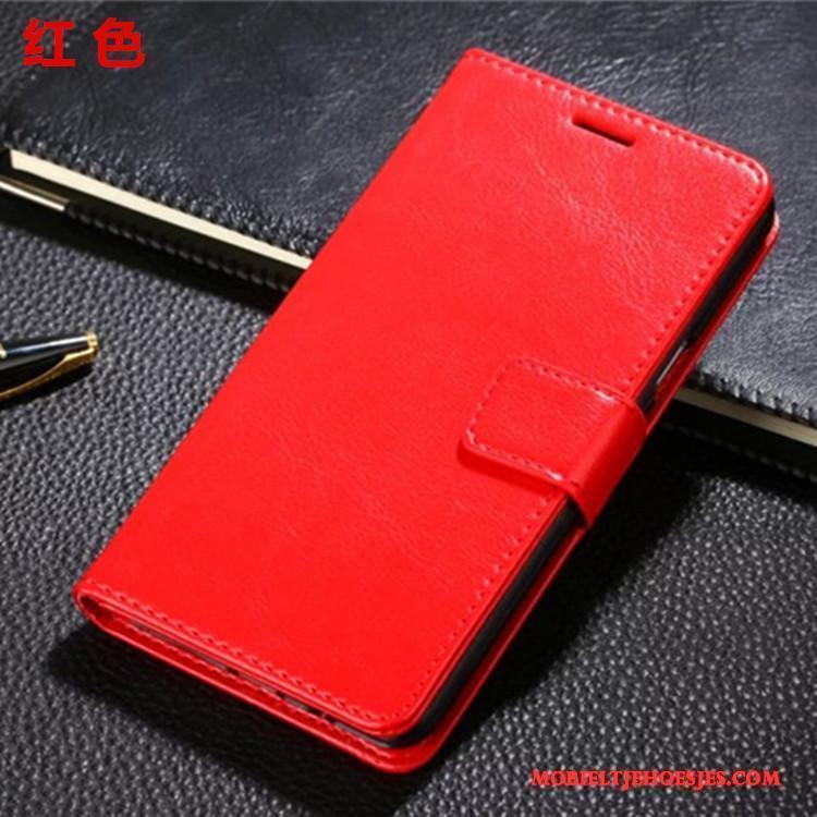 Mi 6 Clamshell Leren Etui Hoesje Telefoon Mobiele Telefoon Bescherming Anti-fall Mini