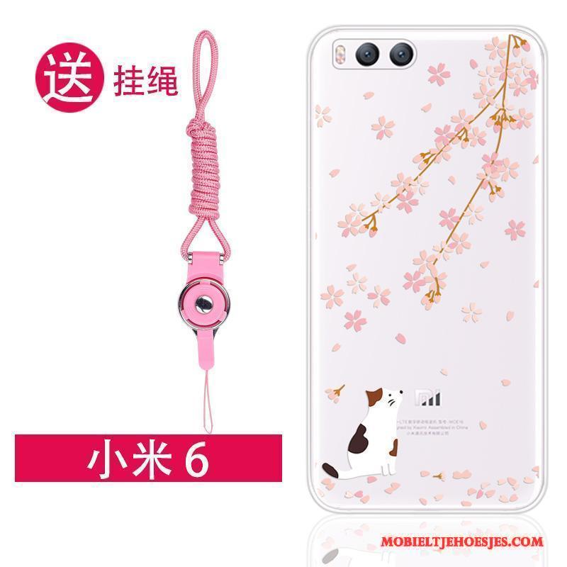 Mi 6 Hoesje Hanger Siliconen Hoes Doorzichtig Mini All Inclusive Anti-fall