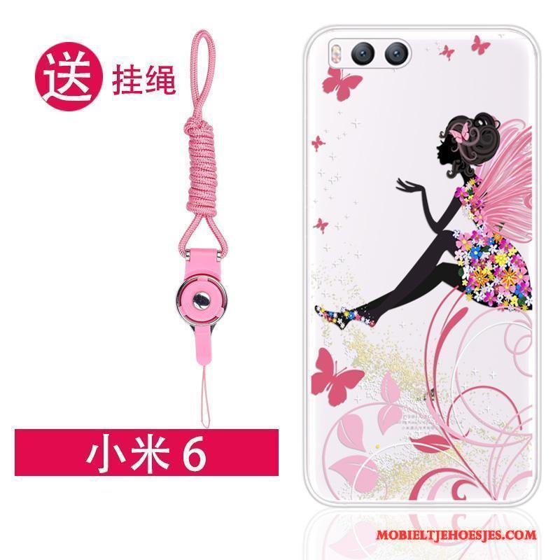 Mi 6 Hoesje Hanger Siliconen Hoes Doorzichtig Mini All Inclusive Anti-fall