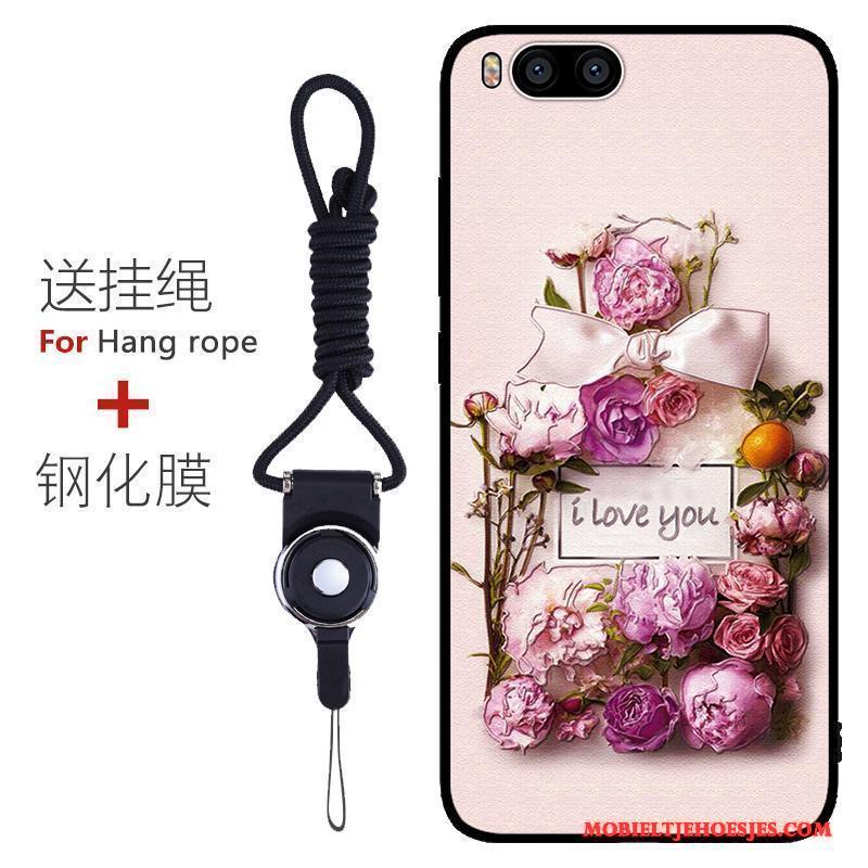 Mi 6 Hoesje Telefoon All Inclusive Anti-fall Purper Schrobben Patroon Bescherming