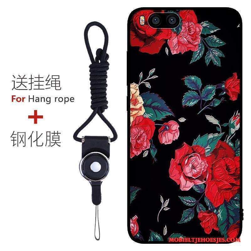 Mi 6 Hoesje Telefoon All Inclusive Anti-fall Purper Schrobben Patroon Bescherming