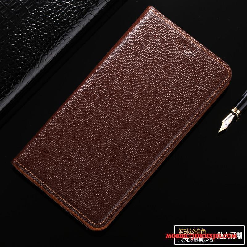 Mi 6 Mini Hoesje Folio Telefoon Grijs Leren Etui Patroon