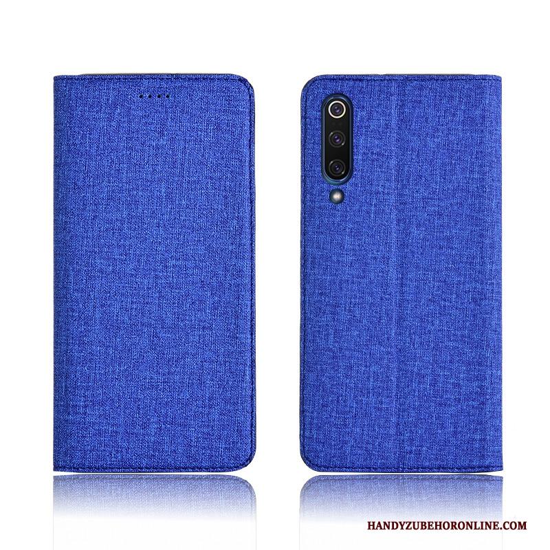 Mi 9 Lite Hoesje Bescherming Folio Pas Nieuw Mini Blauw Siliconen