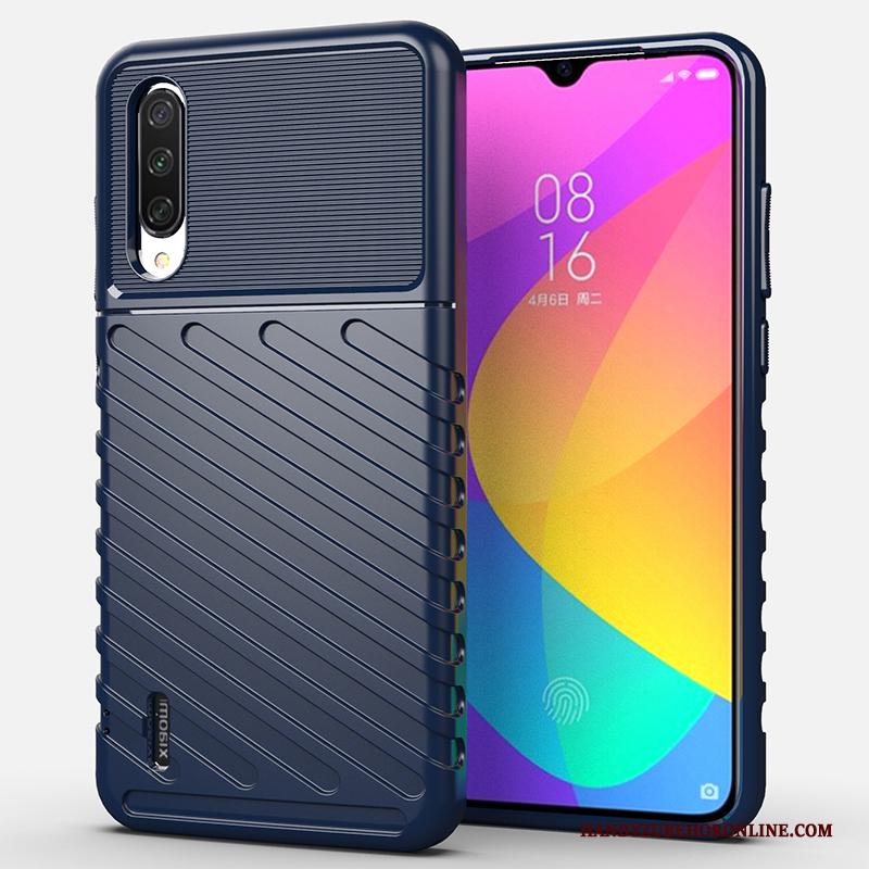 Mi 9 Lite Hoesje Zwart Siliconen Drie Verdedigingen Hoes All Inclusive Bescherming Skärmskydd