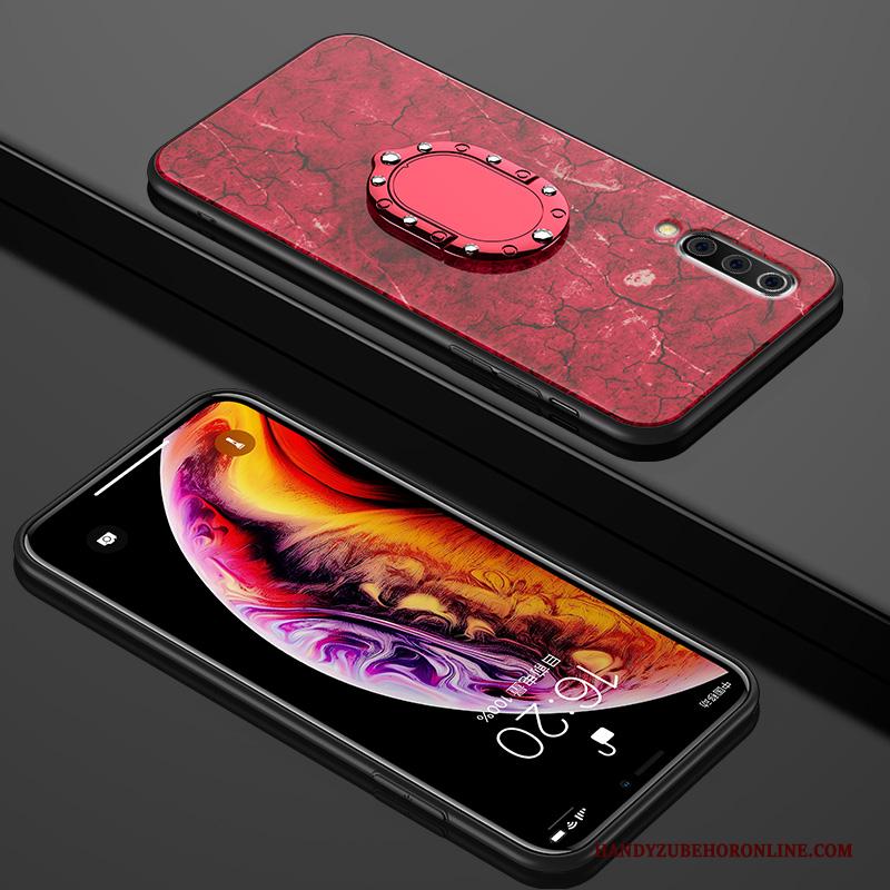 Mi 9 Se Hoesje Telefoon Purper Mini Glas Patroon Mode