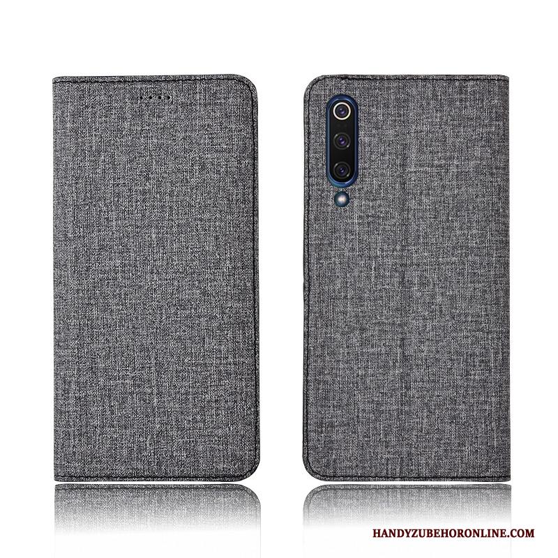 Mi 9 Se Pas Patroon Bescherming Hoesje Telefoon Siliconen Nieuw Leren Etui