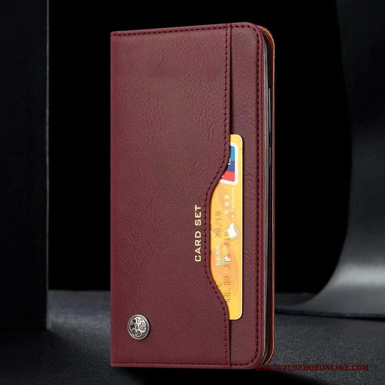 Mi 9t Pro Bescherming Leren Etui Bedrijf Hoes Elegante Skärmskydd Hoesje Telefoon