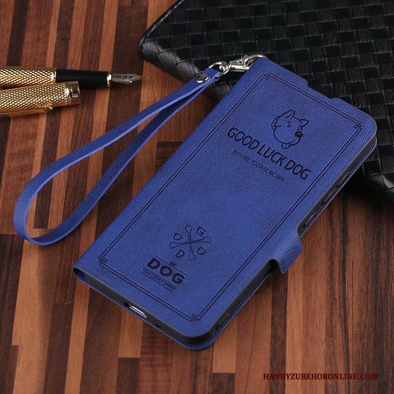 Mi 9t Pro Eenvoudige Mode Anti-fall Leren Etui Clamshell Hoesje Telefoon Vintage