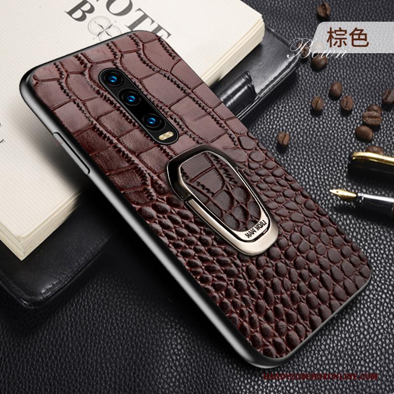 Mi 9t Pro Hoesje Mini Mode Leren Etui Magnetisch Zwart Bedrijf Anti-fall