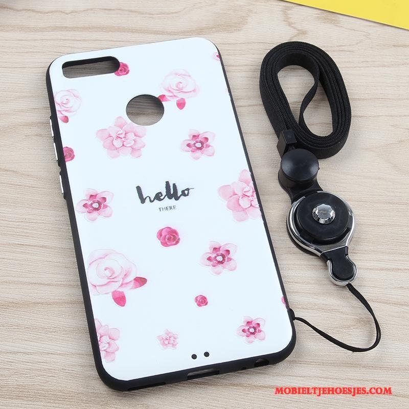 Mi A1 Hoesje Telefoon Zacht Mini Hanger Siliconen Bescherming Wit