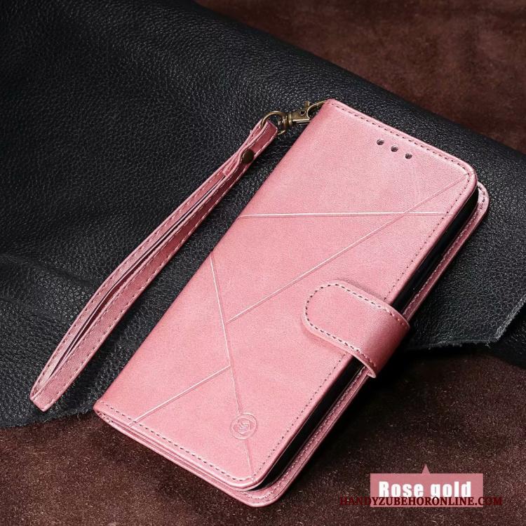 Mi A3 Folio Leren Etui Mini All Inclusive Hoesje Telefoon Rood Groen