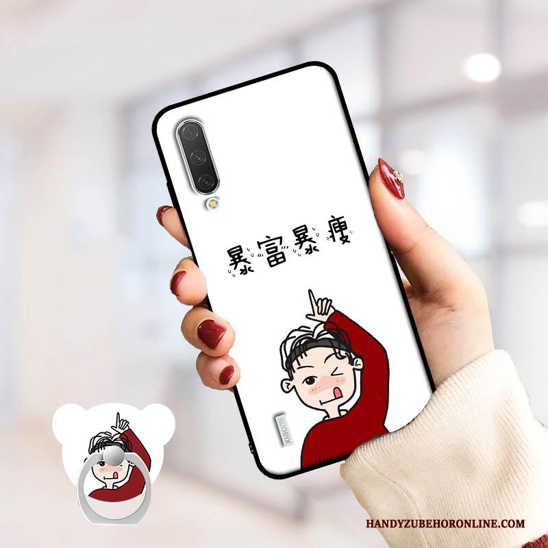 Mi A3 Hoesje Persoonlijk Siliconen Scheppend Anti-fall Roze Kunst Mini