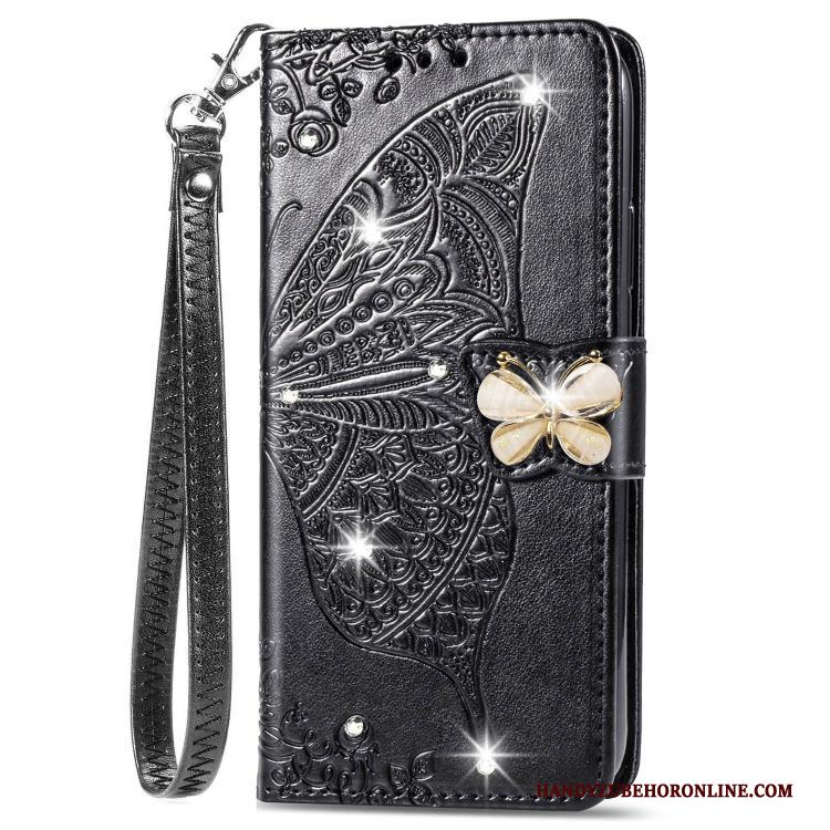 Mi A3 Hoesje Scheppend Folio Vlinder Mini Anti-fall Leren Etui All Inclusive