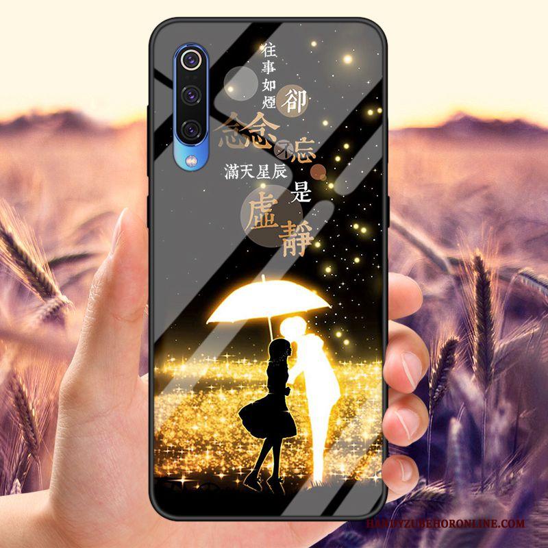 Mi A3 Lovers Zwart Bescherming Hoesje Telefoon Anti-fall Patroon Pas