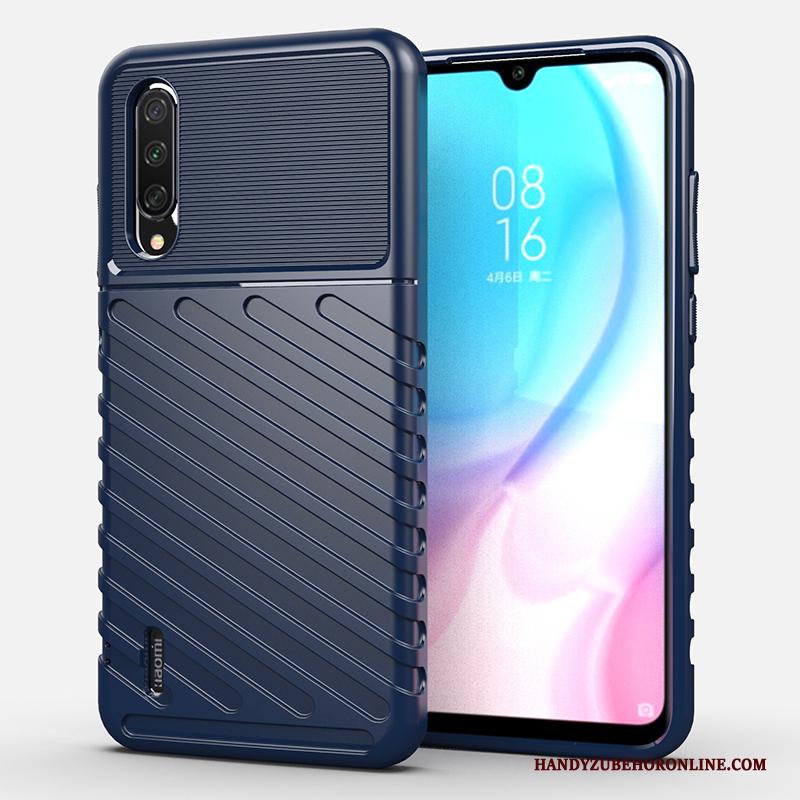 Mi A3 Siliconen Skärmskydd Hoesje Telefoon Mini Blauw Bescherming Anti-fall