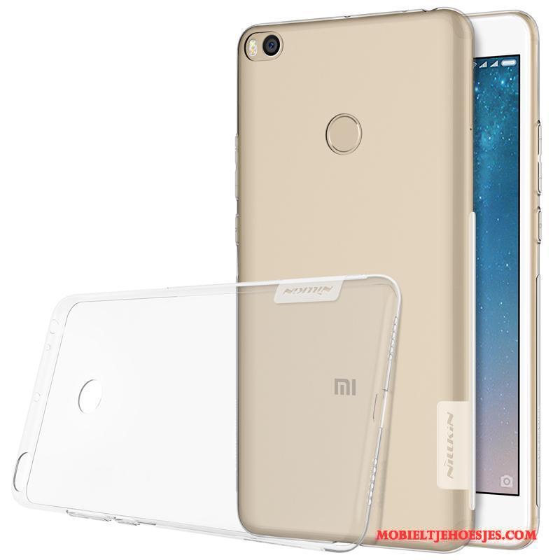 Mi Max 2 Anti-fall Goud Hoesje Telefoon Mobiele Telefoon Zacht Siliconen Grijs