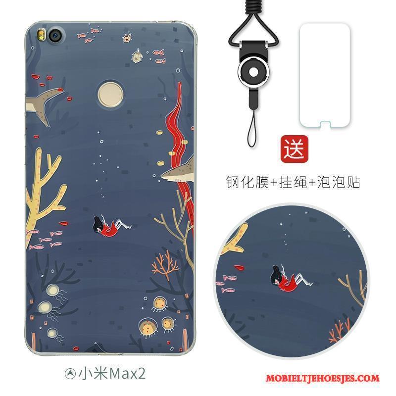 Mi Max 2 Anti-fall Mini Hoesje Telefoon Scheppend Persoonlijk Zacht Kleur