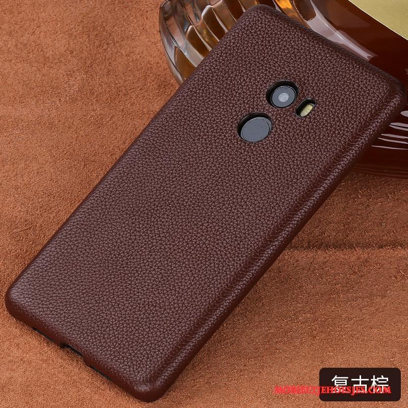 Mi Max 2 Bedrijf Persoonlijk Anti-fall Bescherming Luxe Leren Etui Hoesje Telefoon