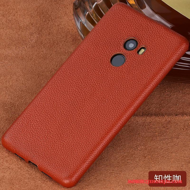 Mi Max 2 Bedrijf Persoonlijk Anti-fall Bescherming Luxe Leren Etui Hoesje Telefoon