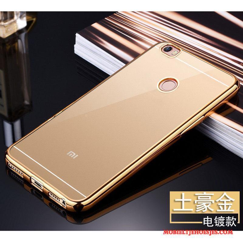 Mi Max 2 Hoesje Bescherming Hoes Anti-fall Mini All Inclusive Goud Doorzichtig