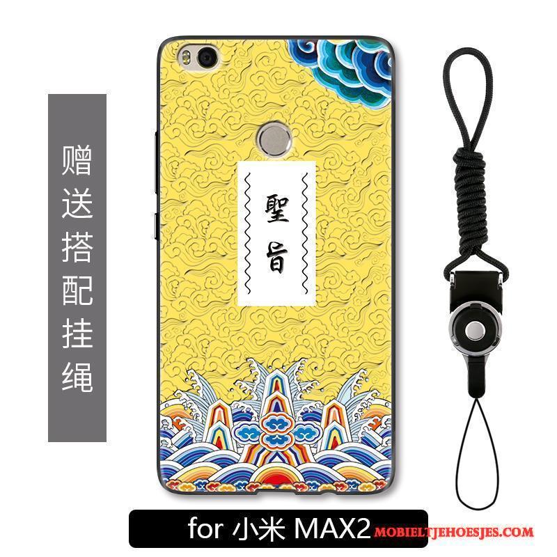 Mi Max 2 Hoesje Hoes Chinese Stijl Scheppend Hanger Grappig Rood Anti-fall