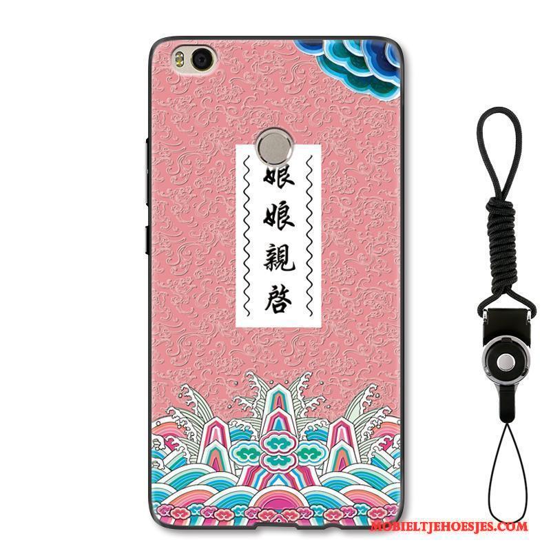 Mi Max 2 Hoesje Hoes Chinese Stijl Scheppend Hanger Grappig Rood Anti-fall