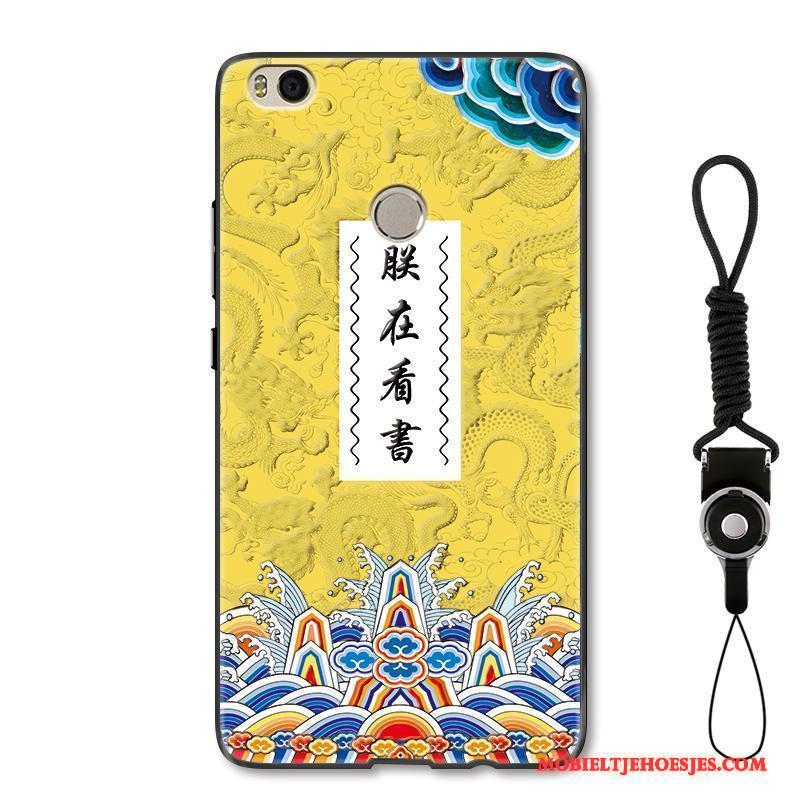 Mi Max 2 Hoesje Hoes Chinese Stijl Scheppend Hanger Grappig Rood Anti-fall