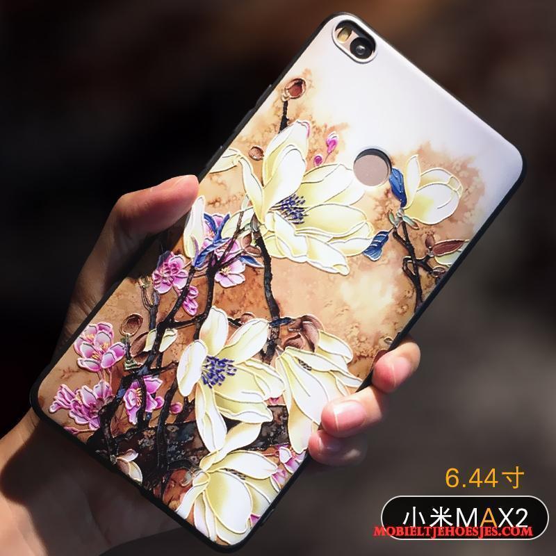 Mi Max 2 Hoesje Persoonlijk Geel Scheppend Zacht Anti-fall Hoes All Inclusive