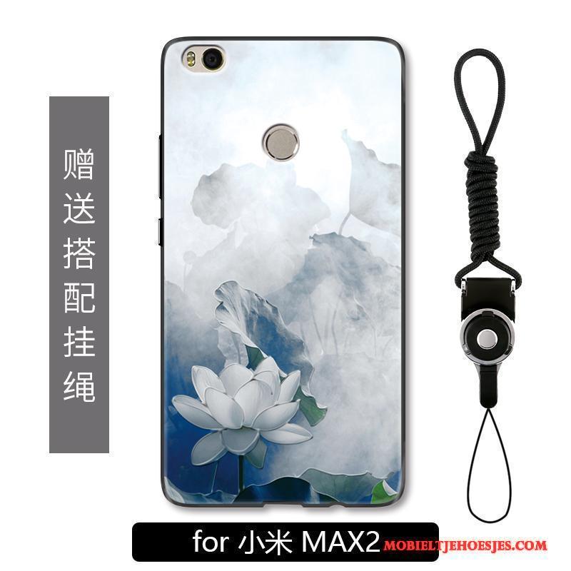 Mi Max 2 Hoesje Telefoon Reliëf Eenvoudige Mode Hanger Mobiele Telefoon Mini