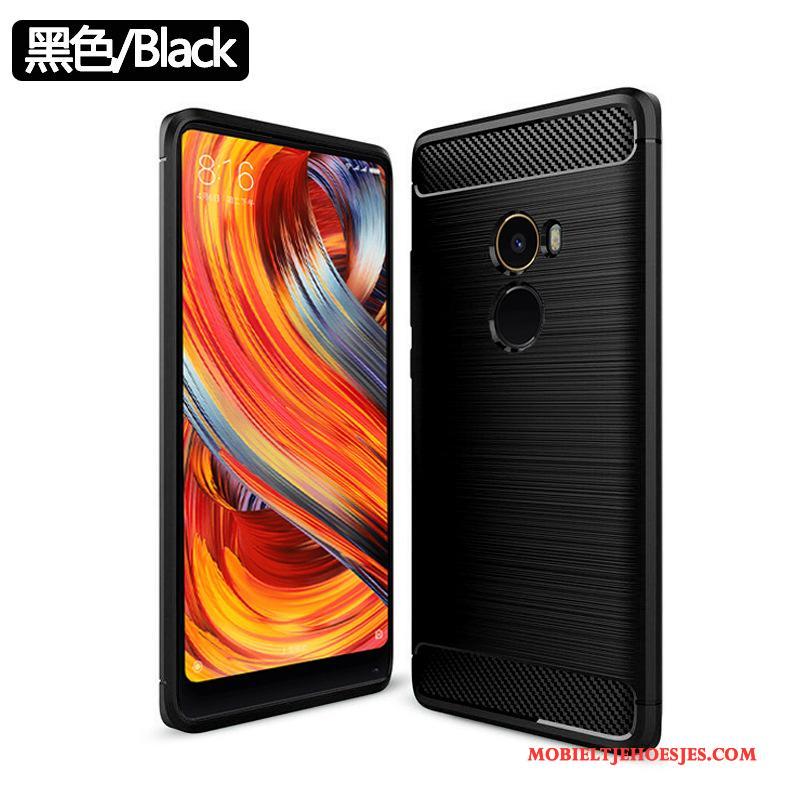 Mi Mix 2 Anti-fall Persoonlijk Hoesje Telefoon Blauw Siliconen Bescherming All Inclusive