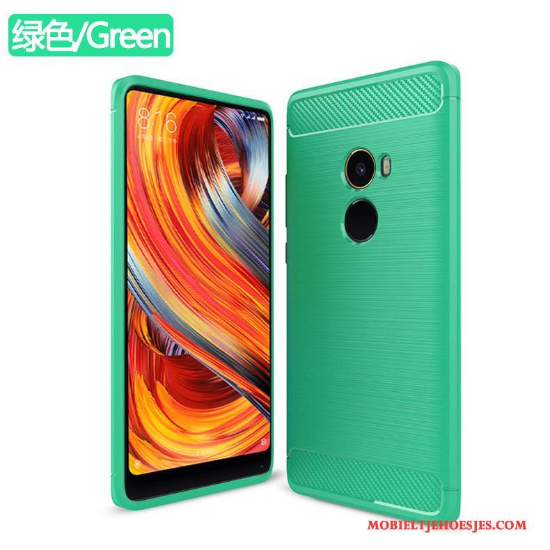 Mi Mix 2 Anti-fall Persoonlijk Hoesje Telefoon Blauw Siliconen Bescherming All Inclusive