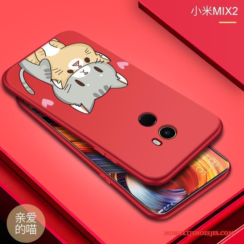 Mi Mix 2 Hoes Siliconen Mini Hoesje Telefoon Bescherming Anti-fall Schrobben