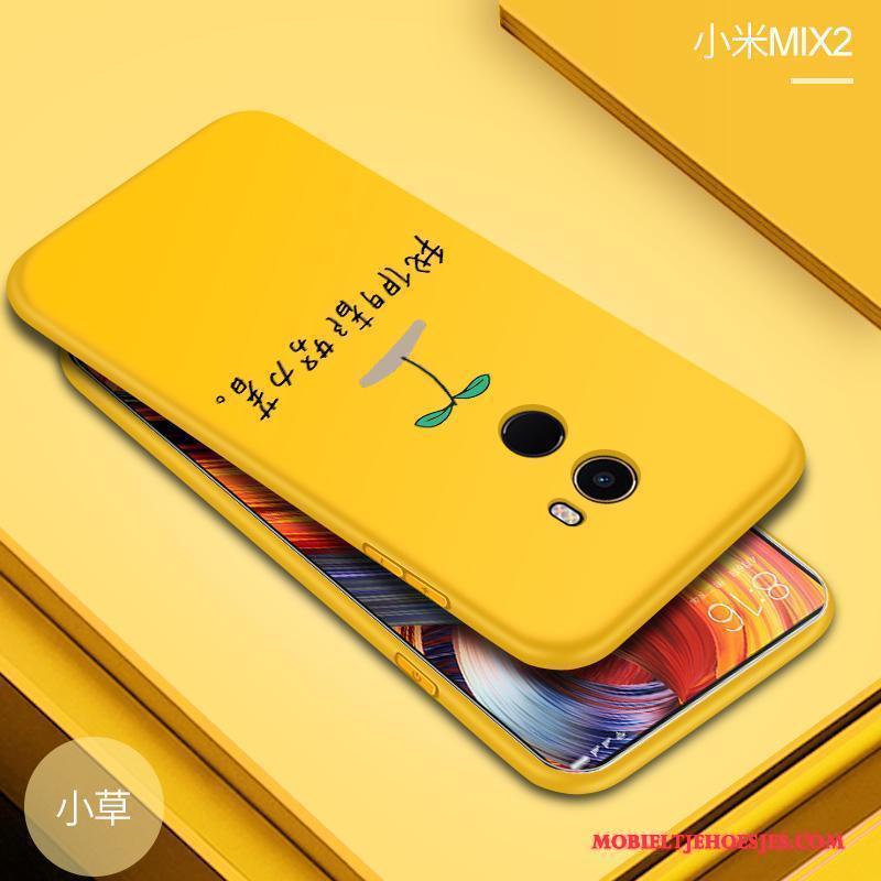 Mi Mix 2 Hoes Siliconen Mini Hoesje Telefoon Bescherming Anti-fall Schrobben