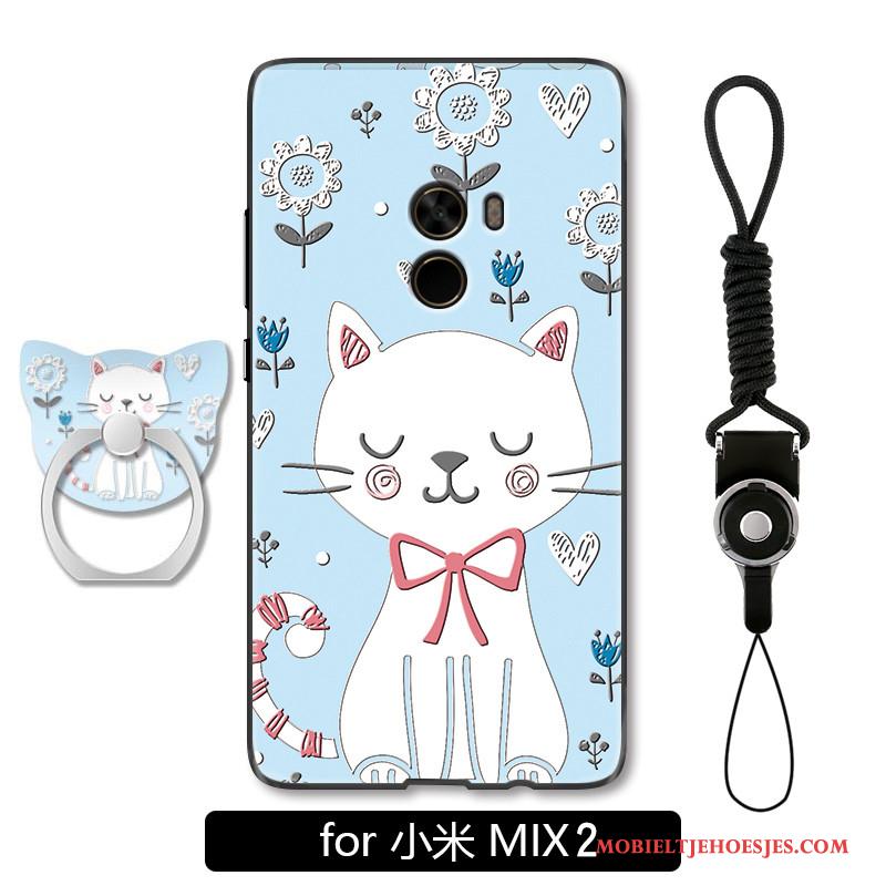 Mi Mix 2 Hoesje Anti-fall Spotprent All Inclusive Hoes Bescherming Blauw Kat