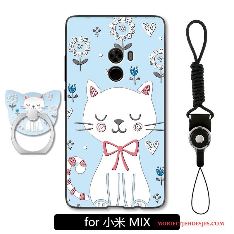 Mi Mix 2 Hoesje Anti-fall Spotprent All Inclusive Hoes Bescherming Blauw Kat