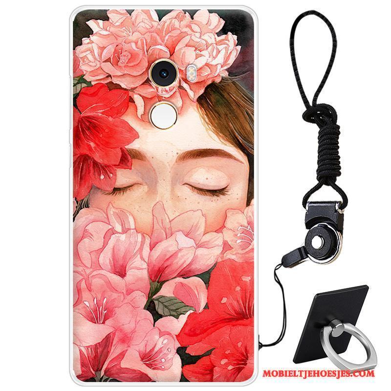 Mi Mix 2 Hoesje Bescherming Trend Zacht Mini All Inclusive Roze Hoes