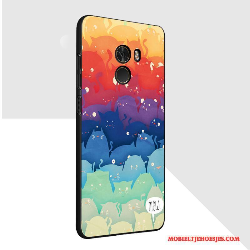 Mi Mix 2 Hoesje Hoes Trend Spotprent Pas Wit Bescherming Anti-fall